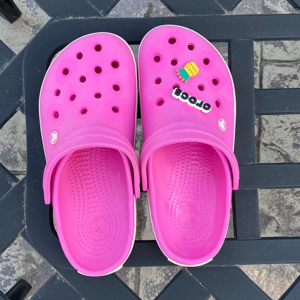 Pink Crocs